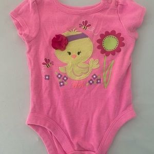 Pink Granimals Easter Duck Onesis